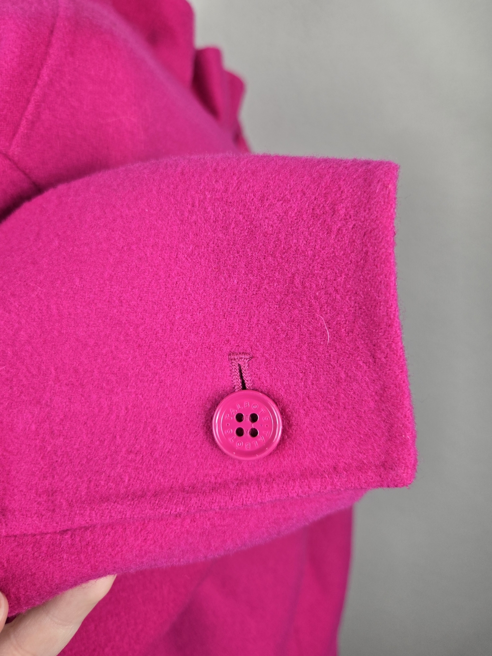 Talbots Hot Pink Wool Blend Ruffle Collar Jacket 22W Plus Size - Picture 8 of 13